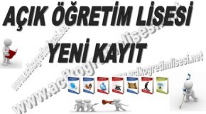 Açık Öğretim Lisesi Yeni Kayıt İşlemleri!
