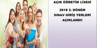 aöl 2018 3. dönem sınav giriş belgesi