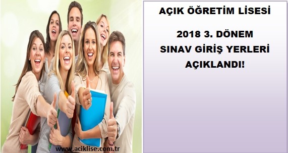 aöl 2018 3. dönem sınav giriş belgesi