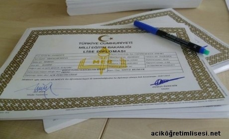 aöl diploma açık lise diploma örneği